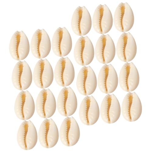 GARIOUANS 100 Stück Natürliche Muschelperlen für Schmuck DIY Bastelmaterialien Glatte Oberfläche Leichte Perlen mit Feiner Textur Vielseitig für Armbänder Halsketten Meeresthemen von GARIOUANS
