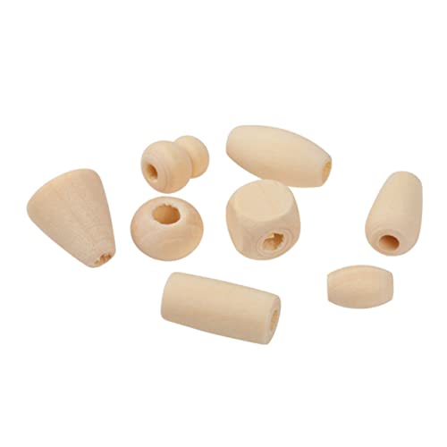 GARIOUANS 100 Stück Naturholzperlen Kreative DIY Bastelperlen für Schmuckherstellung Handgemachte Accessoires Holz für Dekoration und Bastelprojekte von GARIOUANS