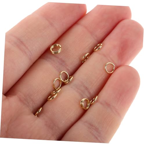 GARIOUANS 100 Stück Offene Biegeringe Vergoldete Schmuckverbinder für Halsketten Armbänder Universelle DIY Schmuckringe Einfache Handhabung Vielseitig Kompatibel für Kettenanfertigung von GARIOUANS