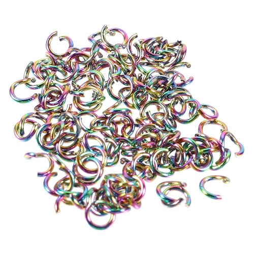 GARIOUANS 100 Stück Offene Sprungringe Langlebige DIY Schmuckzubehör Farbige Einzelringe für Professionelle Schmuckherstellung und Reparatur Kompakt und Praktisch GARIOUANS 100 Stück Offene Sprungringe Langlebige DIY Schmuckzubehör Farbige Einzelringe für Professionelle Schmuckherstellung und Reparatur Kompakt und Praktisch von GARIOUANS