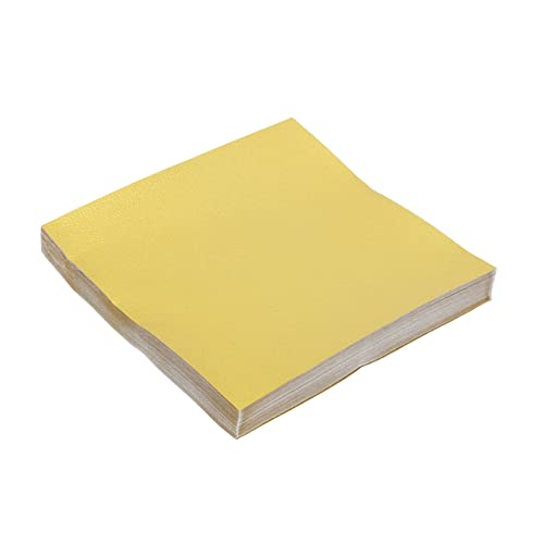 GARIOUANS 100 Stück Origami Papier Gold Einseitiges Bastelpapier für DIY Handwerksprojekte Faltkunst und Scrapbooking für Anfänger und Kreative Bastelideen von GARIOUANS