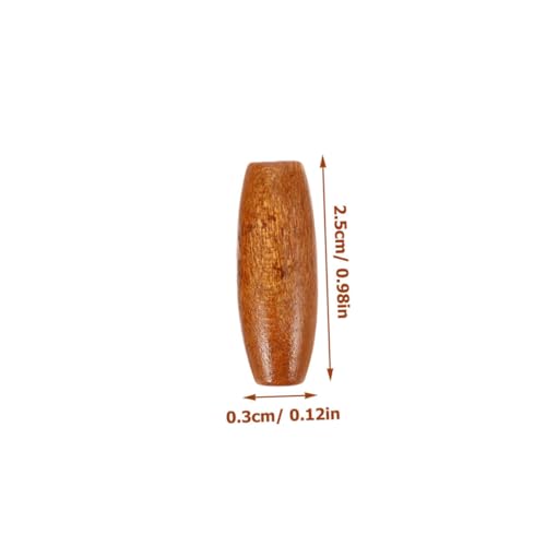 GARIOUANS 100 Stück Ovale Holzperlen aus Robustem Ahornholz Lose Spacer perlen mit Großem Loch Handgefertigte Deko perlen für DIY Türvorhänge Taschen und Schmuckgestaltung von GARIOUANS