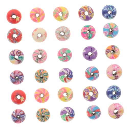 GARIOUANS 100 Stück Polymer Perlen Bunte Lose Bastelperlen für Armband DIY Schmuckzubehör Handgefertigte Charms zum Auffädeln und Basteln Zufällige Farbe Zufällige Farbe GARIOUANS 100 Stück Polymer Perlen Bunte Lose Bastelperlen für Armband DIY Schmuckzubehör Handgefertigte Charms zum Auffädeln und Basteln Zufällige Farbe Zufällige Farbe von GARIOUANS