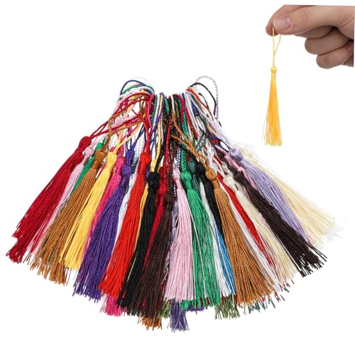 GARIOUANS 100 Stück Quasten Schlüsselanhänger Diy -lesezeichen Schlüsselbund Taschenreihe Schlüssel Quaste Handwerksbehörden Lesezeichen-quaste Polyester GARIOUANS 100 Stück Quasten Schlüsselanhänger Diy -lesezeichen Schlüsselbund Taschenreihe Schlüssel Quaste Handwerksbehörden Lesezeichen-quaste Polyester von GARIOUANS