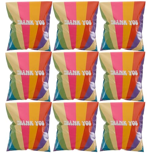 GARIOUANS 100 Stück Regenbogen Versandtaschen Selbstklebend Versandbeutel Verpackungstaschen für Bücher Kleidung Geschenkverpackung Dekorative Poly Mailer GARIOUANS 100 Stück Regenbogen Versandtaschen Selbstklebend Versandbeutel Verpackungstaschen für Bücher Kleidung Geschenkverpackung Dekorative Poly Mailer von GARIOUANS