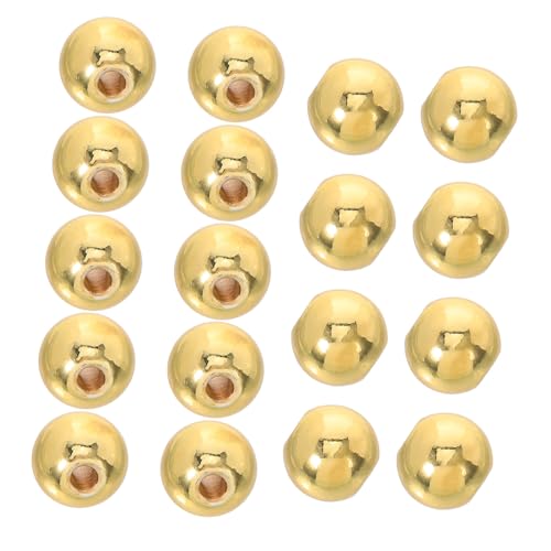 GARIOUANS 100 Stück Runde Goldfarbene Spacer Perlen Kupfer Poliert Schmuckperlen Für DIY Armbänder Halsketten Ohrringe Glückssymbol Zubehör Handgefertigt GARIOUANS 100 Stück Runde Goldfarbene Spacer Perlen Kupfer Poliert Schmuckperlen Für DIY Armbänder Halsketten Ohrringe Glückssymbol Zubehör Handgefertigt von GARIOUANS