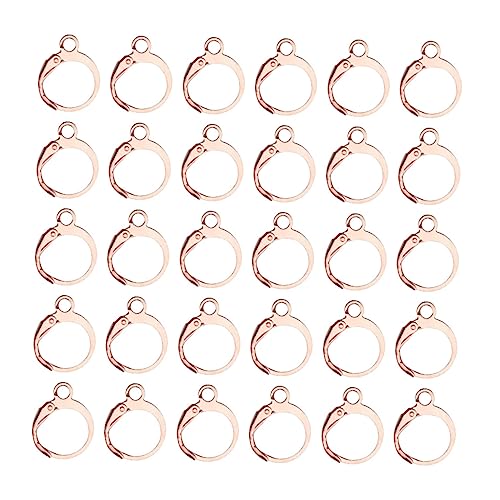 GARIOUANS 100 Stück Runde Kupfer Ohrhaken für DIY Ohrringe Roségold Hochwertige Schmuckzubehör für Basteln und Individuelles Design für Frauen und Mädchen GARIOUANS 100 Stück Runde Kupfer Ohrhaken für DIY Ohrringe Roségold Hochwertige Schmuckzubehör für Basteln und Individuelles Design für Frauen und Mädchen von GARIOUANS