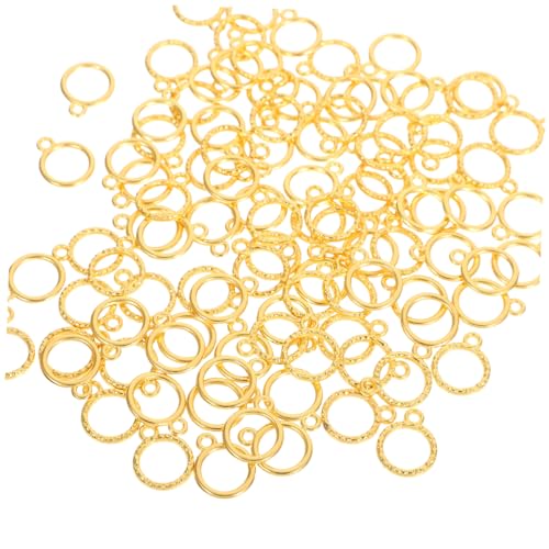 GARIOUANS 100 Stück Runde Offene Zinklegierung Schmuckrahmen Goldfarbene Hohle Anhänger für Resin DIY Uv Kleber Kompatibel Leicht Langlebig für Halsketten Armbänder Ohrringe GARIOUANS 100 Stück Runde Offene Zinklegierung Schmuckrahmen Goldfarbene Hohle Anhänger für Resin DIY Uv Kleber Kompatibel Leicht Langlebig für Halsketten Armbänder Ohrringe von GARIOUANS