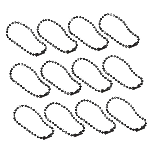 GARIOUANS 100 Stück Runde Perlenketten für DIY Robuste Metallanhänger für Schlüssel Etiketten und Bastelprojekte für Kreative Anwendungen von GARIOUANS