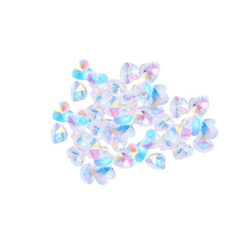 GARIOUANS 100 Stück Teiliges DIY Glasperlen Herzform Bunte Schmuckanhänger für Ohrringe Halsketten Kreative Bastelperlen zum Auffädeln Modische Glasdrill Charms für Schmuckherstellung GARIOUANS 100 Stück Teiliges DIY Glasperlen Herzform Bunte Schmuckanhänger für Ohrringe Halsketten Kreative Bastelperlen zum Auffädeln Modische Glasdrill Charms für Schmuckherstellung von GARIOUANS