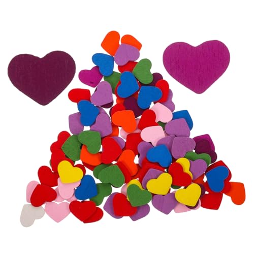 GARIOUANS 100 Stück Teiliges Farbige Holzherzen Bastelherzen aus Holz für DIY Valentinstag Deko Kinderfreundlich Bunt Vielseitig Einsetzbar für Handwerk und Hochzeit GARIOUANS 100 Stück Teiliges Farbige Holzherzen Bastelherzen aus Holz für DIY Valentinstag Deko Kinderfreundlich Bunt Vielseitig Einsetzbar für Handwerk und Hochzeit von GARIOUANS
