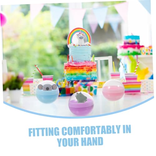 GARIOUANS 100 Stück Teiliges Halbtransparente Macaron farbene Füllbare Kunststoffkugeln für Greiferautomaten Bastelbehälter Spielzeugkapseln Vielseitig Einsetzbar für Süßigkeiten und GARIOUANS 100 Stück Teiliges Halbtransparente Macaron farbene Füllbare Kunststoffkugeln für Greiferautomaten Bastelbehälter Spielzeugkapseln Vielseitig Einsetzbar für Süßigkeiten und von GARIOUANS