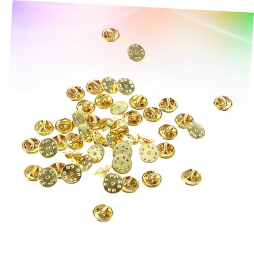 GARIOUANS 100 Stück Teiliges Metall Schmetterlingsverschluss in Gold und Silber Robuste Pin Clutch Rückseiten Ersatz für Kleine Anstecker Federbelastete Sichere Befestigung für DIY Pins und von GARIOUANS