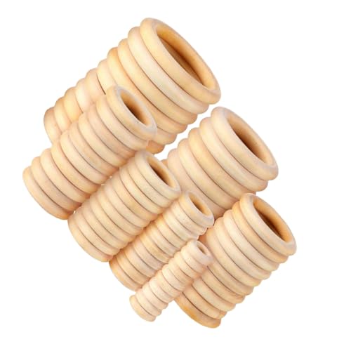 GARIOUANS 100 Stück Teiliges Naturbelassene Holzringe in Vielseitige DIY Holz Kreise zum Basteln Stabile Vorhangringe Nachhaltige Holzkreise für Makramee und Dekoration GARIOUANS 100 Stück Teiliges Naturbelassene Holzringe in Vielseitige DIY Holz Kreise zum Basteln Stabile Vorhangringe Nachhaltige Holzkreise für Makramee und Dekoration von GARIOUANS