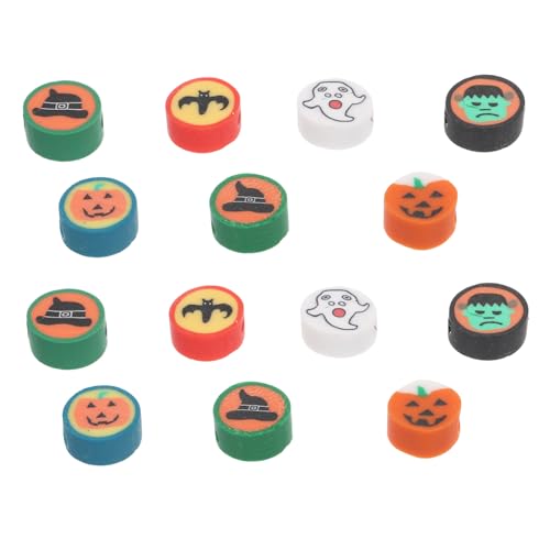 GARIOUANS 100 Stück Teiliges Polymer Clay Slices mit Bunte DIY Perlen Mix für Armband Schmuckherstellung Vielseitige Halloween Stil Bastelzubehör für Freundinnen von GARIOUANS