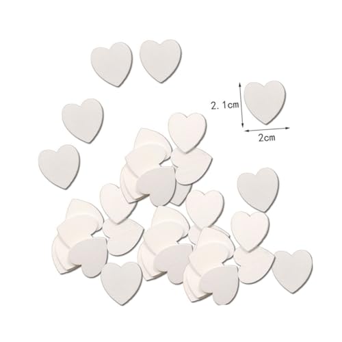 GARIOUANS 100 Stück Teiliges Set Weiße Holzscheiben Herzform Glatte Oberfläche Vielseitig für DIY Blumenverzierung Handwerksprojekte Party Hochzeitsdeko Kreative Bastelstücke für Zuhause GARIOUANS 100 Stück Teiliges Set Weiße Holzscheiben Herzform Glatte Oberfläche Vielseitig für DIY Blumenverzierung Handwerksprojekte Party Hochzeitsdeko Kreative Bastelstücke für Zuhause von GARIOUANS