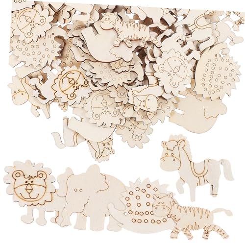GARIOUANS 100 Stück Tierfiguren Holzformen zum Basteln Unbehandelte Holz Ausschnitte zum Bemalen DIY Holztiere für Kunstprojekte Vielseitige Holzverzierungen für Scrapbooking und Dekoration GARIOUANS 100 Stück Tierfiguren Holzformen zum Basteln Unbehandelte Holz Ausschnitte zum Bemalen DIY Holztiere für Kunstprojekte Vielseitige Holzverzierungen für Scrapbooking und Dekoration von GARIOUANS