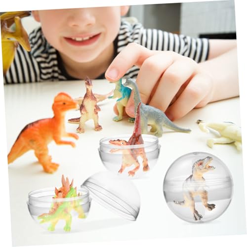 GARIOUANS 100 Stück Transparente Runde Kapseln Befüllbare Kunststoffkugeln für Verkaufsautomaten DIY Set Wiederverwendbare Displayboxen für Ostern und Partys GARIOUANS 100 Stück Transparente Runde Kapseln Befüllbare Kunststoffkugeln für Verkaufsautomaten DIY Set Wiederverwendbare Displayboxen für Ostern und Partys von GARIOUANS