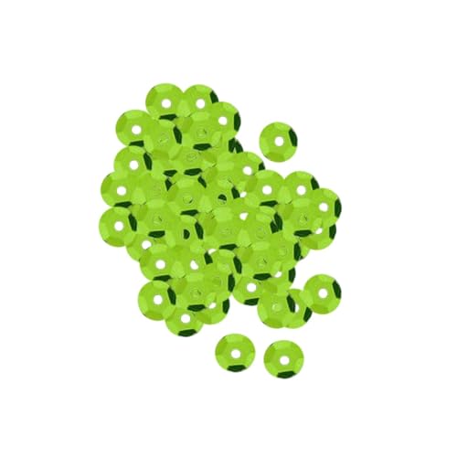 GARIOUANS 1000 Stück Runde Pailletten Grün PVC Glitzernde Bastel und Nähaccessoires Lose Pailletten für DIY Kleidung Hochzeit Dekoration Leichte Schmuckverzierung von GARIOUANS