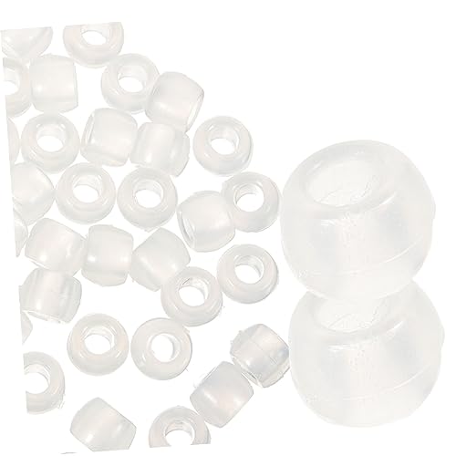 GARIOUANS 1000 Stück UV Reactive Perlen Farbwechselnde Kunststoffperlen für Schmuckherstellung Leuchtende UV Beads für DIY Armbänder und Transparent von GARIOUANS