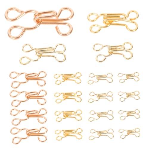 GARIOUANS 100Paare Metall Nähschnallen für DIY Kleidungszubehör Praktische Unterwäsche Schnallen Kragenverschlüsse Versteckte Knöpfe Verschiedenen für Reparaturen von GARIOUANS