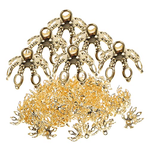 GARIOUANS 100Stücke DIY Schmuck Zubehör Perlenkappen Endkappen für Halsketten Armbänder Schmuckherstellung und Basteln mit Einzigartigem Design GARIOUANS 100Stücke DIY Schmuck Zubehör Perlenkappen Endkappen für Halsketten Armbänder Schmuckherstellung und Basteln mit Einzigartigem Design von GARIOUANS