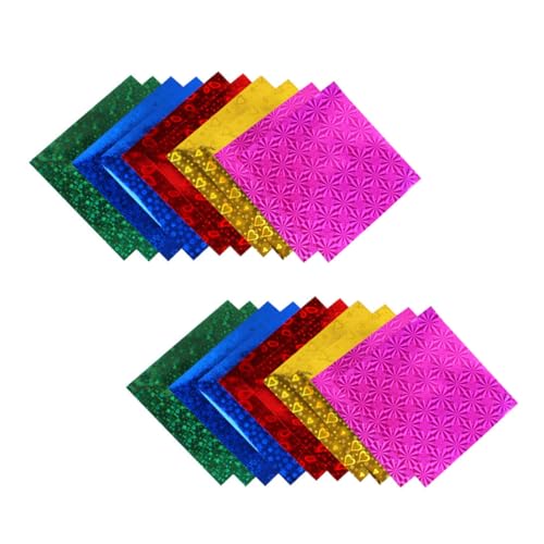 GARIOUANS 100Stücke Glänzendes Origami Papier für Buntes Faltpapier zum Basteln DIY Projekte Sicheres Material Fördert Kreativität und Spaß von GARIOUANS