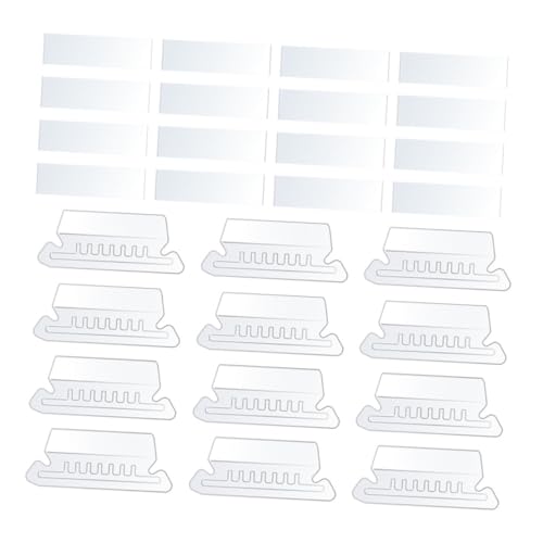 GARIOUANS 100Stücke Hängeregistratur Tabs Transparente Ordner für Ablageordner Leicht für Büroorganisation und Dokumentenmanagement von GARIOUANS