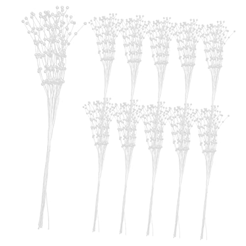 GARIOUANS 100Stücke Künstliche Perlenspray Handgefertigte Perlen für DIY Blumenarrangements Hochzeitsdekoration Weiße Perlen für Bastelprojekte und Festliche Anlässe GARIOUANS 100Stücke Künstliche Perlenspray Handgefertigte Perlen für DIY Blumenarrangements Hochzeitsdekoration Weiße Perlen für Bastelprojekte und Festliche Anlässe von GARIOUANS