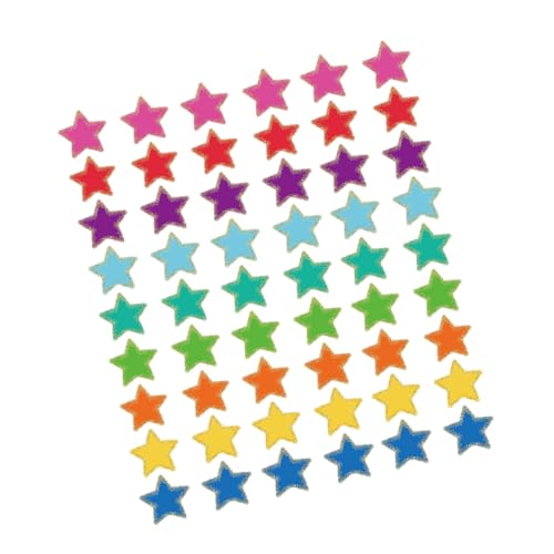GARIOUANS 108 Blatt Bunte Stern Ausschnitte mit Punktkante für Pinnwände Papier Cutouts für Diy Bastelprojekte und Klassenzimmerdekoration für Lehrer und Schulprojekte von GARIOUANS