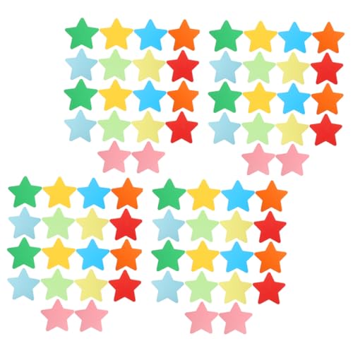 GARIOUANS 108 Stück Teiliges Buntes Papiersterne Dickem Karton Dekorative Papierausschnitte in Sternform für Kindergarten wanddekoration DIY klassenzimmer Party deko Langlebig und Sicher von GARIOUANS