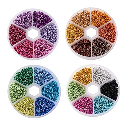 GARIOUANS 1080 Stück Aluminium Sprungringe Biegeringe Verbindungsringe für DIY Schmuckherstellung Bastelzubehör Farbige Mischung für Armbänder Halsketten Ohrringe GARIOUANS 1080 Stück Aluminium Sprungringe Biegeringe Verbindungsringe für DIY Schmuckherstellung Bastelzubehör Farbige Mischung für Armbänder Halsketten Ohrringe von GARIOUANS