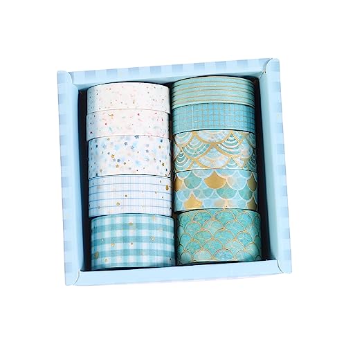 GARIOUANS 10Rollen Papier Klebeband mit Goldenen Akzenten für DIY Scrapbooking Tagebuchgestaltung Geschenkverpackung und Handwerksprojekte Einzigartige GARIOUANS 10Rollen Papier Klebeband mit Goldenen Akzenten für DIY Scrapbooking Tagebuchgestaltung Geschenkverpackung und Handwerksprojekte Einzigartige von GARIOUANS