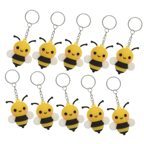 GARIOUANS 10Stücke Bienen Schlüsselanhänger Süße Biene Dekoration für Taschen Rucksäcke und Schlüssel Partygeschenk für Bienenliebhaber und Kindergeburtstag Langlebig GARIOUANS 10Stücke Bienen Schlüsselanhänger Süße Biene Dekoration für Taschen Rucksäcke und Schlüssel Partygeschenk für Bienenliebhaber und Kindergeburtstag Langlebig von GARIOUANS