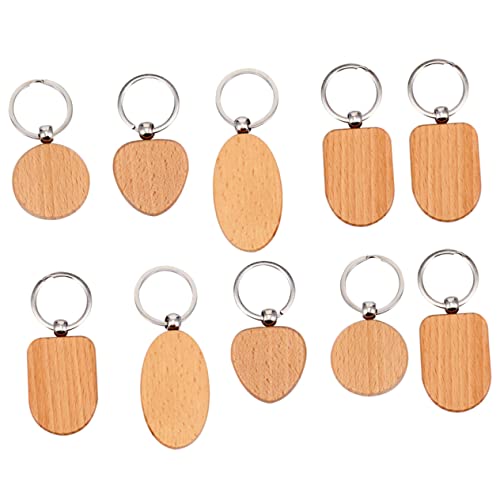 GARIOUANS 10Stücke Holz Schlüsselanhänger Rohlinge DIY Holzanhänger für Bastelarbeiten Personalisiertes Gemischter Stil für Verschiedene Anlässe Langlebiges Material GARIOUANS 10Stücke Holz Schlüsselanhänger Rohlinge DIY Holzanhänger für Bastelarbeiten Personalisiertes Gemischter Stil für Verschiedene Anlässe Langlebiges Material von GARIOUANS