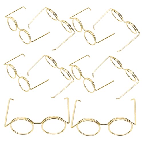 GARIOUANS 10Stücke Puppenbrillen Mini Brillen für Puppen Zubehör für Puppendekoration Leicht und Langlebig Perfektes für Sammler und Puppenliebhaber von GARIOUANS