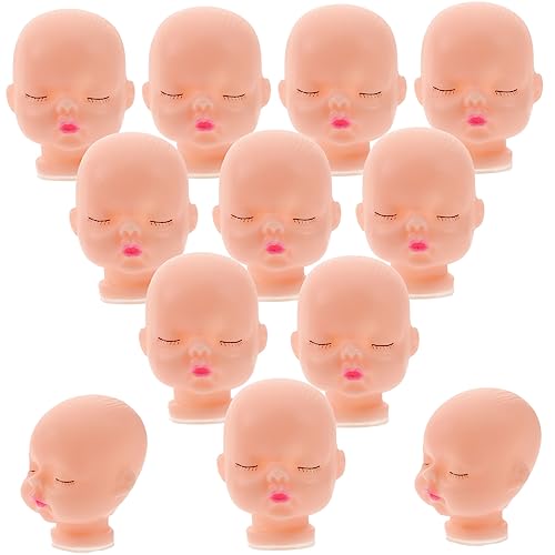 GARIOUANS 10Stücke Puppenköpfe Vinyl für DIY Bastelprojekte Kleine Puppenteile für Schlüsselanhänger Puppenhauszubehör und Kreative Deko für Handwerk und von GARIOUANS