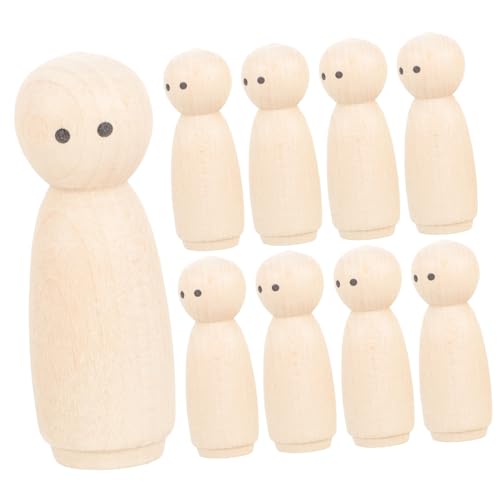 GARIOUANS 10Stücke Unfertige Holzpuppen DIY Graffiti Puppen Hölzerne Peg Dolls für Malspielzeug zur Dekoration Bastelprojekte und Aktivitäten GARIOUANS 10Stücke Unfertige Holzpuppen DIY Graffiti Puppen Hölzerne Peg Dolls für Malspielzeug zur Dekoration Bastelprojekte und Aktivitäten von GARIOUANS