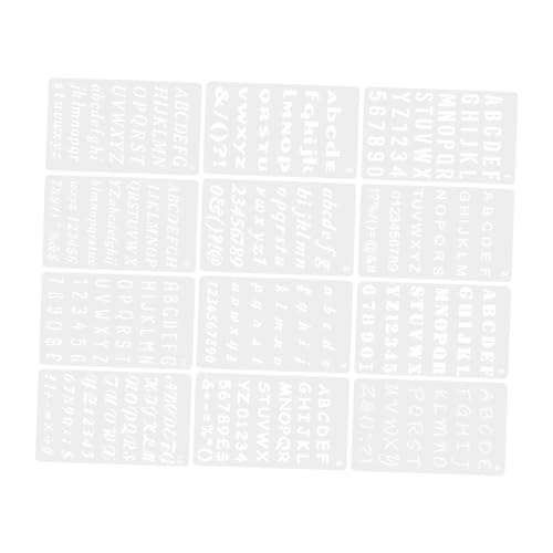 GARIOUANS 12 Blatt Schablonen für Buchstaben Wiederverwendbare Pet Schablonen für Wandgestaltung DIY Malerei und Kreative Bastelprojekte für Holz Dekoration und Geschenkideen GARIOUANS 12 Blatt Schablonen für Buchstaben Wiederverwendbare Pet Schablonen für Wandgestaltung DIY Malerei und Kreative Bastelprojekte für Holz Dekoration und Geschenkideen von GARIOUANS