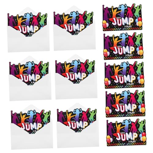 GARIOUANS 12 Sätze Einladungskarten Jumping Party mit Umschlägen Einladungen für Jungen und Geburtstagsfeiern und Halloween Events aus Strapazierfähigem Lebhaftes Design GARIOUANS 12 Sätze Einladungskarten Jumping Party mit Umschlägen Einladungen für Jungen und Geburtstagsfeiern und Halloween Events aus Strapazierfähigem Lebhaftes Design von GARIOUANS
