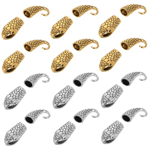GARIOUANS 12 Sätze Teiliges Schmuckverschluss Metall Vintage Schlangenform DIY Armband und Halskettenverbinder Langlebig Verarbeitung Glatte Oberfläche für Modeschmuck Zubehör GARIOUANS 12 Sätze Teiliges Schmuckverschluss Metall Vintage Schlangenform DIY Armband und Halskettenverbinder Langlebig Verarbeitung Glatte Oberfläche für Modeschmuck Zubehör von GARIOUANS