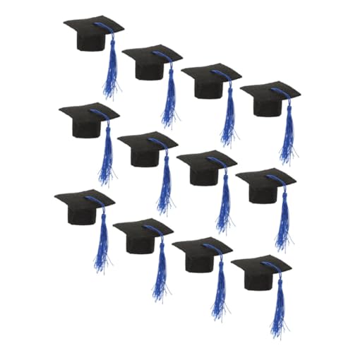 GARIOUANS 12 Stück Arzt Hut Dekoration Schlüssel mit winzige Abschlusskappen Und Miniatur grad kappe Absolvent Hut Abschlussfeierhüte Grad Dekoration Grad-Kappen-Dekoration Vlies Blau GARIOUANS 12 Stück Arzt Hut Dekoration Schlüssel mit winzige Abschlusskappen Und Miniatur grad kappe Absolvent Hut Abschlussfeierhüte Grad Dekoration Grad-Kappen-Dekoration Vlies Blau von GARIOUANS