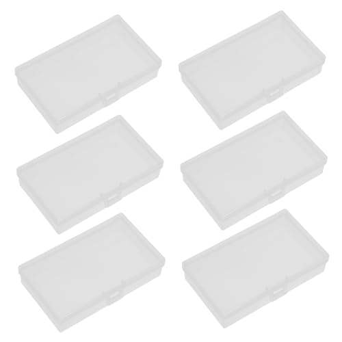 GARIOUANS 12 Stück Aufbewahrungsbox aus Kunststoff rechteckiger Vorratsbehälter Mini -Plastiklagerbehälter Plastikspeicherboxen mit Deckel Plastikspeicherbehälter Plastikboxen pp Transparent von GARIOUANS