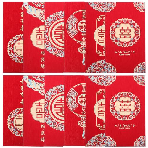 GARIOUANS 12 Stück Chinesische Rote Umschläge mit Traditionell Retro-gebürstet Goldgeprägt für Hochzeiten und Neujahrsfest Elegantes Design Geschenkverpackung Klassisch Einzigartig GARIOUANS 12 Stück Chinesische Rote Umschläge mit Traditionell Retro-gebürstet Goldgeprägt für Hochzeiten und Neujahrsfest Elegantes Design Geschenkverpackung Klassisch Einzigartig von GARIOUANS