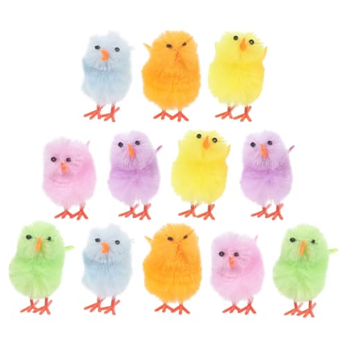 GARIOUANS 12 Stück Flauschige Mini Küken Osterdekorationen für Kuchen und Bastelprojekte Niedliche Plüschfiguren für Feiertagsfeiern und GARIOUANS 12 Stück Flauschige Mini Küken Osterdekorationen für Kuchen und Bastelprojekte Niedliche Plüschfiguren für Feiertagsfeiern und von GARIOUANS