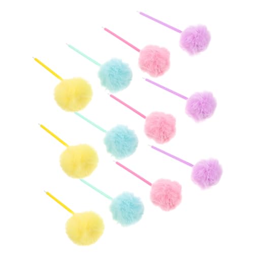 GARIOUANS 12 Stück Teiliges Bunte Plüsch Kugelschreiber mit Flauschigem Pompon Weicher Griff Sanft Schreibend Kreative Schreibwaren für Schule Büro Geburtstag Party GARIOUANS 12 Stück Teiliges Bunte Plüsch Kugelschreiber mit Flauschigem Pompon Weicher Griff Sanft Schreibend Kreative Schreibwaren für Schule Büro Geburtstag Party von GARIOUANS