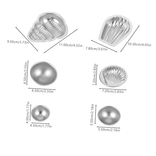 GARIOUANS 12 Stück Teiliges DIY Aluminiumlegierung Halbkreisformen Seifen Salzballformen für Handgemachte Badebomben und Seifenherstellung zu Hause und Professionell von GARIOUANS