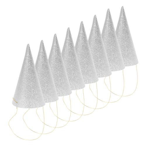 GARIOUANS 12 Stück Teiliges Glitzer Kronenhüte Silberne Geburtstagskegel für Erwachsene Eleganter Partyhut mit Design Geeignet für Geburtstagsfeiern Hochzeiten Babypartys GARIOUANS 12 Stück Teiliges Glitzer Kronenhüte Silberne Geburtstagskegel für Erwachsene Eleganter Partyhut mit Design Geeignet für Geburtstagsfeiern Hochzeiten Babypartys von GARIOUANS