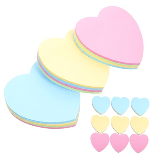 GARIOUANS 12 Stück Teiliges Herzförmiger Haftnotizen Selbstklebende Memo Pads Bunten Farben Wiederablösbar Glattes Doppelseitiges für Büro Haushalt Bücher und Notizen GARIOUANS 12 Stück Teiliges Herzförmiger Haftnotizen Selbstklebende Memo Pads Bunten Farben Wiederablösbar Glattes Doppelseitiges für Büro Haushalt Bücher und Notizen von GARIOUANS