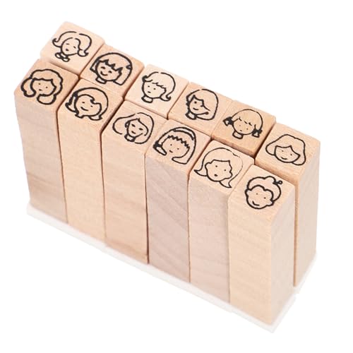 GARIOUANS 12 Stück Teiliges Holzstempel und Langlebig Klare Muster für DIY Journal Scrapbooking und Kartengestaltung Multifunktional für Geschenkanhänger und Bastelprojekte GARIOUANS 12 Stück Teiliges Holzstempel und Langlebig Klare Muster für DIY Journal Scrapbooking und Kartengestaltung Multifunktional für Geschenkanhänger und Bastelprojekte von GARIOUANS